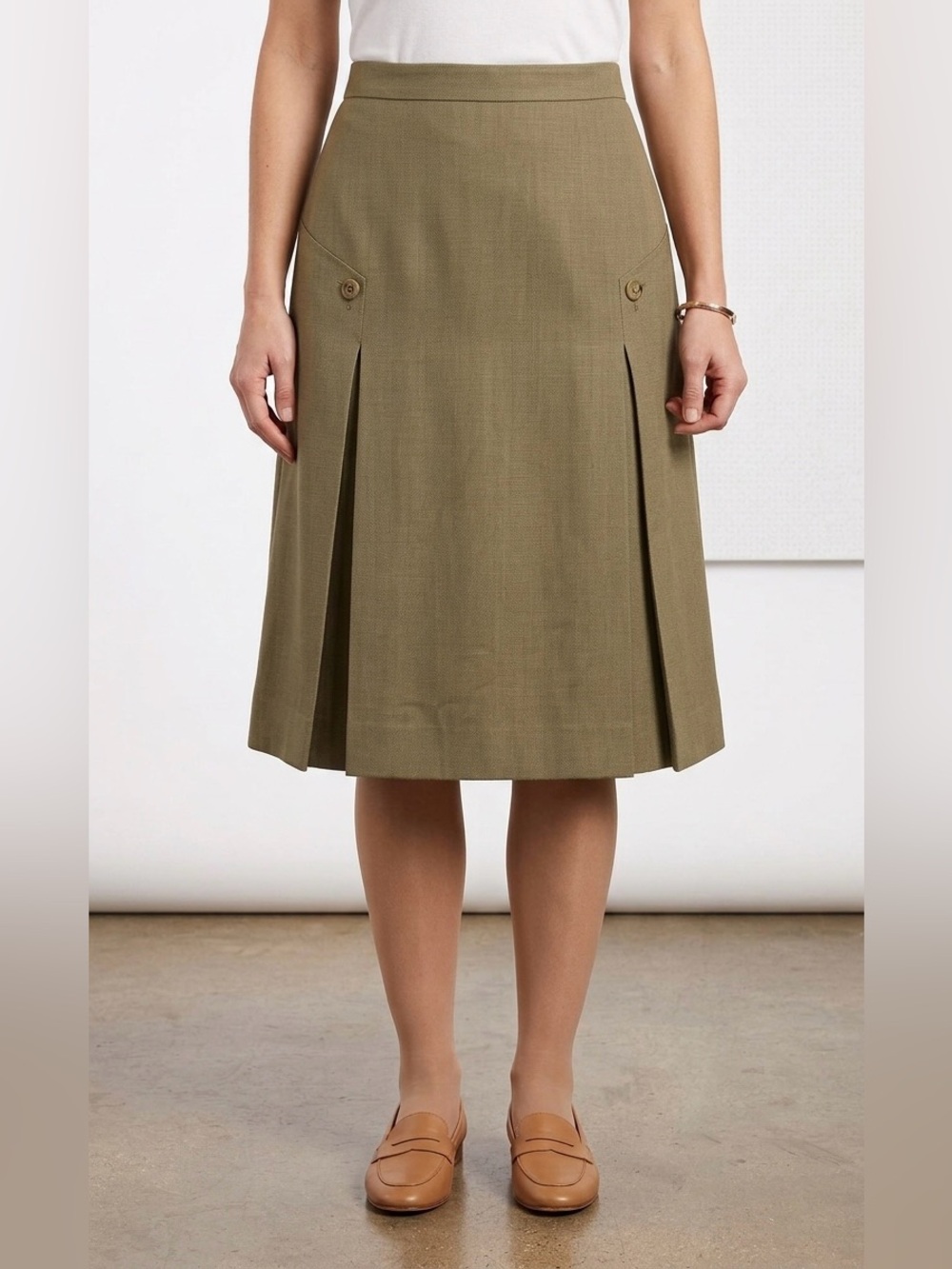 Braspérola linen midi skirt size 29